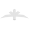 Ekena Millwork Alberta Architectural Grade PVC Gable Bracket, 48"W x 16"H x 4"D x 4"F, 8/12 Pitch GBP048X16X0404ALB00 - alternate 3
